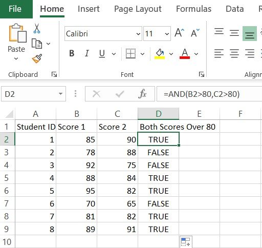 excel AND Function,AND Function excel,AND Function in excel, How to use AND Function in excel, excel Function AND