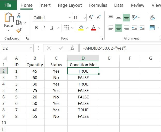 excel AND Function,AND Function excel,AND Function in excel, How to use AND Function in excel, excel Function AND