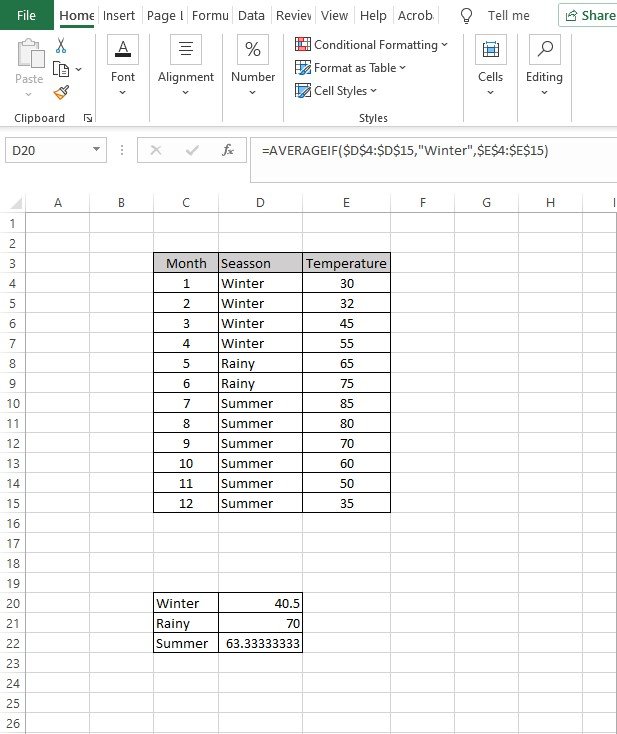 averageif function in excel, averageif function, excel averageif function, How to use averageif function in excel, averageif function excel