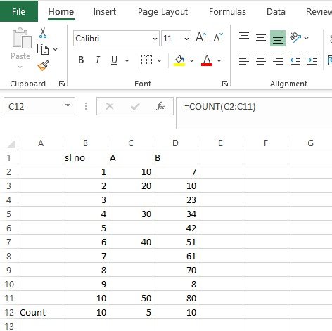 Count function in excel, excel count function, count function, count function excel, how to use Count function in excel?